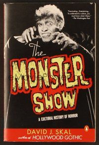 7j032 DAVID J. SKAL signed book '96 on his book The Monster Show: A Cultural History of Horror!