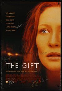 7j106 GIFT signed 1sh '00 by Greg Kinnear, Cate Blanchett, Sam Raimi, Keanu Reeves, Giovanni Ribisi