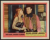 7j045 ALIAS JESSE JAMES signed LC #4 '59 by BOTH sexy Rhonda Fleming AND Bob Hope!