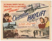 7j065 OPERATION HAYLIFT signed TC '50 by Ann Rutherford, who's with Air Force pilot Bill Williams!