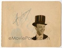7j183 FRED ASTAIRE/ROSALIND RUSSELL signed autograph album page '40s by both great stars!