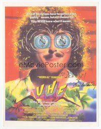 7j250 KEVIN MCCARTHY signed 8.5x11 REPRO poster '00s on a REPRO of Wierd Al Yankovic's UHF!