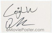 7j192 SAW II signed paper '05 by actress Leigh Whannell & producer Oren Koules!