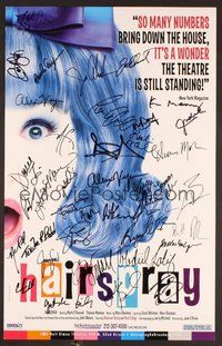 7j098 HAIRSPRAY signed Broadway stage play WC '08 by the entire cast and crew!