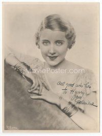 7j160 GENEVIEVE TOBIN signed deluxe 6x8 still '30s head & shoulders close up by Dorothy Wilding!