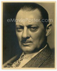 7j165 LIONEL BARRYMORE signed deluxe 8x10 still '30s head & shoulders portrait of the star!