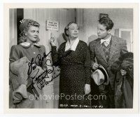 7j171 PENNY SINGLETON signed 8x10 still '42 lady tells her & Lake to turn off the lights!