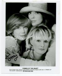 7j176 SISSY SPACEK signed video 8x10 still '90s with Keaton & Lange from from Crimes of the Heart!