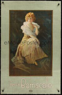 7k167 BESSIE BARRISCALE linen 1sh '10s beautiful full-length stone litho of the leading lady!