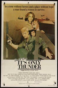 7k200 DON'T CRY IT'S ONLY THUNDER linen 1sh '82 Dennis Christopher rescues kids in Vietnam!