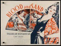 7k139 BLOOD & SAND linen trade ad '32 sensational new leading man Cary Grant, Tallulah Bankhead