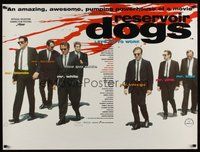 7m111 RESERVOIR DOGS DS British quad '92 Quentin Tarantino, Harvey Keitel, Steve Buscemi!