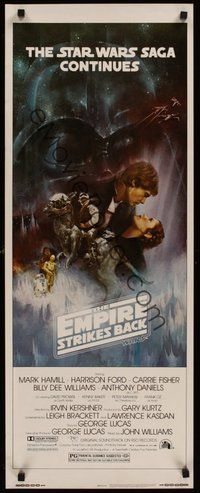 7m060 EMPIRE STRIKES BACK insert '80 George Lucas, Gone with the Wind style art by Roger Kastel!