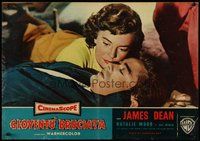 7m246 REBEL WITHOUT A CAUSE Italian photobusta '56 Nicholas Ray, James Dean, Natalie Wood!