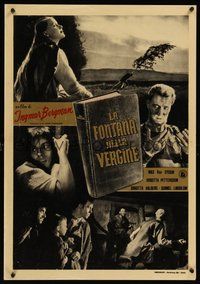7m257 VIRGIN SPRING Italian photobusta '60 Ingmar Bergman's Jungfrukallan, Max von Sydow, Valberg