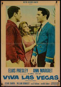 7m258 VIVA LAS VEGAS Italian photobusta '64 Elvis Presley & sexy Ann-Margret!