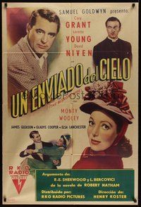 7p048 BISHOP'S WIFE Argentinean '47 Cary Grant, Loretta Young, priest David Niven!
