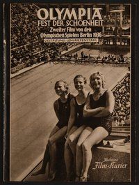 7p142 OLYMPIA PART TWO: FESTIVAL OF BEAUTY German program '38 Leni Riefenstahl Olympic documentary