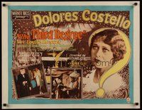 7p105 THIRD DEGREE 1/2sh '26 Dolores Costello, Louise Dresser, first Michael Curtiz U.S. movie!