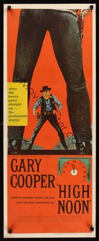 7p100 HIGH NOON insert '52 best different art of Gary Cooper between legs of Frank Miller!