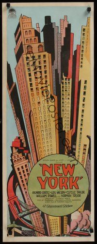 7p092 NEW YORK insert '27 most incredible artwork of Manhattan skyscrapers over bridge & water!