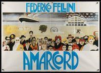 7p059 AMARCORD Italian 1p R80s Federico Fellini classic comedy, completely different art!