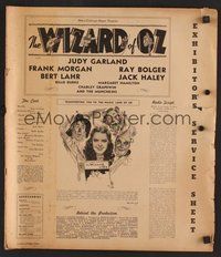 7p005 WIZARD OF OZ pressbook supplement '39 Victor Fleming, Judy Garland all-time classic!