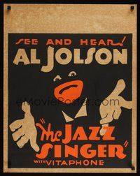 7p106 JAZZ SINGER COUNTERFEIT jumbo WC '70s wonderful artwork of Al Jolson in blackface!