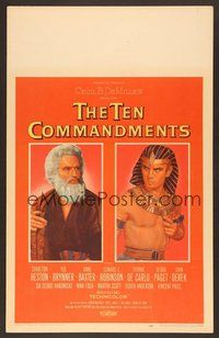 7p027 TEN COMMANDMENTS WC '56 Cecil B. DeMille, photos of Charlton Heston & Yul Brynner by Karsh!