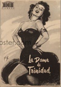 7p133 AFFAIR IN TRINIDAD Spanish program '52 different art of sexy Rita Hayworth by Tamta!