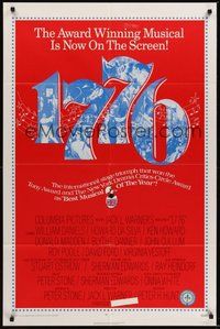 7r003 1776 1sh '72 William Daniels, the award winning historical musical comes to the screen!