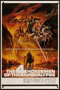 7r009 4 HORSEMEN OF THE APOCALYPSE style A 1sh '61 really cool artwork by Reynold Brown!