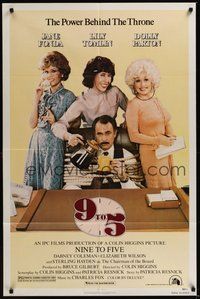 7r013 9 TO 5 1sh '80 great image of Dolly Parton, Jane Fonda, and Lily Tomlin!