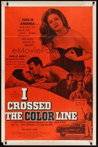 7r091 BLACK KLANSMAN 1sh '66 Ted V. Mikels, KKK, I Crossed the Color Line!