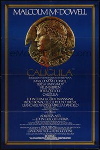 7r127 CALIGULA 1sh '80 Malcolm McDowell, Penthouse's Bob Guccione sex epic!