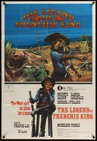 7r460 LEGEND OF FRENCHIE KING Canadian 1sh '71 sexiest Claudia Cardinale punching Brigitte Bardot!