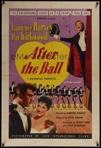 7r022 AFTER THE BALL English 1sh '57 Laurence Harvey, Pat Kirkwood, cool art of dancers!