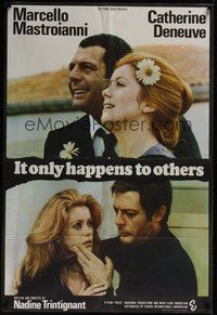 7r403 IT ONLY HAPPENS TO OTHERS English 1sh '71 Marcello Mastroianni & sexy Catherine Deneuve!