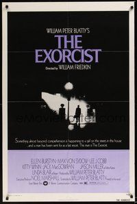 7r232 EXORCIST 1sh '74 William Friedkin, Max Von Sydow, William Peter Blatty horror classic!