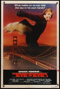 7r234 EYE FOR AN EYE 1sh '81 Chuck Norris takes the law into his own hands, Golden Gate Bridge!