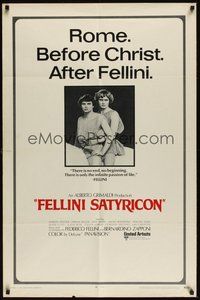 7r245 FELLINI SATYRICON int'l 1sh '70 Federico's Italian cult classic, Rome before Christ!
