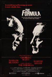 7r271 FORMULA 1sh '80 Marlon Brando, George C. Scott, directed by John G. Avildsen!