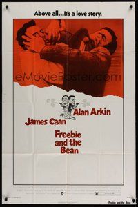 7r280 FREEBIE & THE BEAN 1sh '74 James Caan, Alan Arkin, it's a love story!