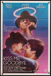 7r434 KISS ME GOODBYE 1sh '82 artwork of Sally Field, Jeff Bridges & angel James Caan!