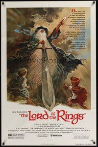 7r484 LORD OF THE RINGS 1sh '78 Ralph Bakshi cartoon from classic J.R.R. Tolkien novel!