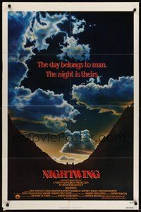 7r589 NIGHTWING 1sh '79 Nick Mancuso, David Warner, Kathryn Harrold, killer bats, sexy horror!