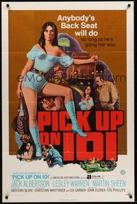 7r648 PICK UP ON 101 1sh '72 sexy Lesley Ann Warren knows where she wants to go!