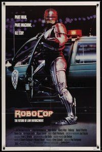 7r697 ROBOCOP 1sh '87 Paul Verhoeven classic, Peter Weller is part man, part machine, all cop!