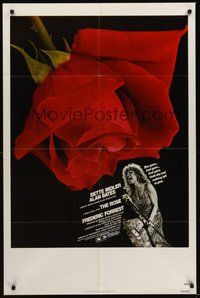 7r702 ROSE 1sh '79 Mark Rydell, cool image of Bette Midler as Janis Joplin look-alike!