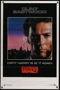 7r806 SUDDEN IMPACT 1sh '83 Clint Eastwood is at it again as Dirty Harry, great image!